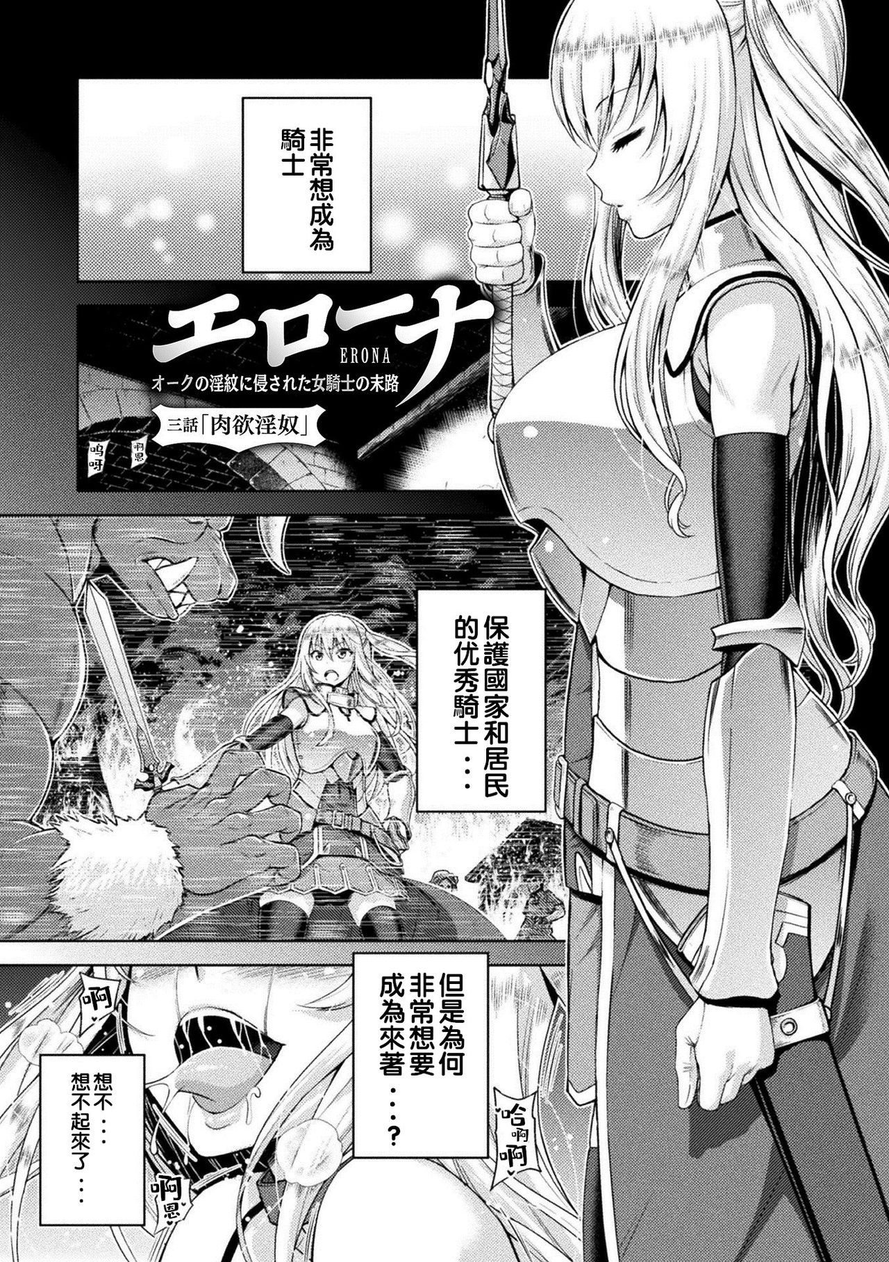 [山田ゴゴゴ] エローナ オークの淫紋に侵された女騎士の末路 [中国翻訳] [DL版]