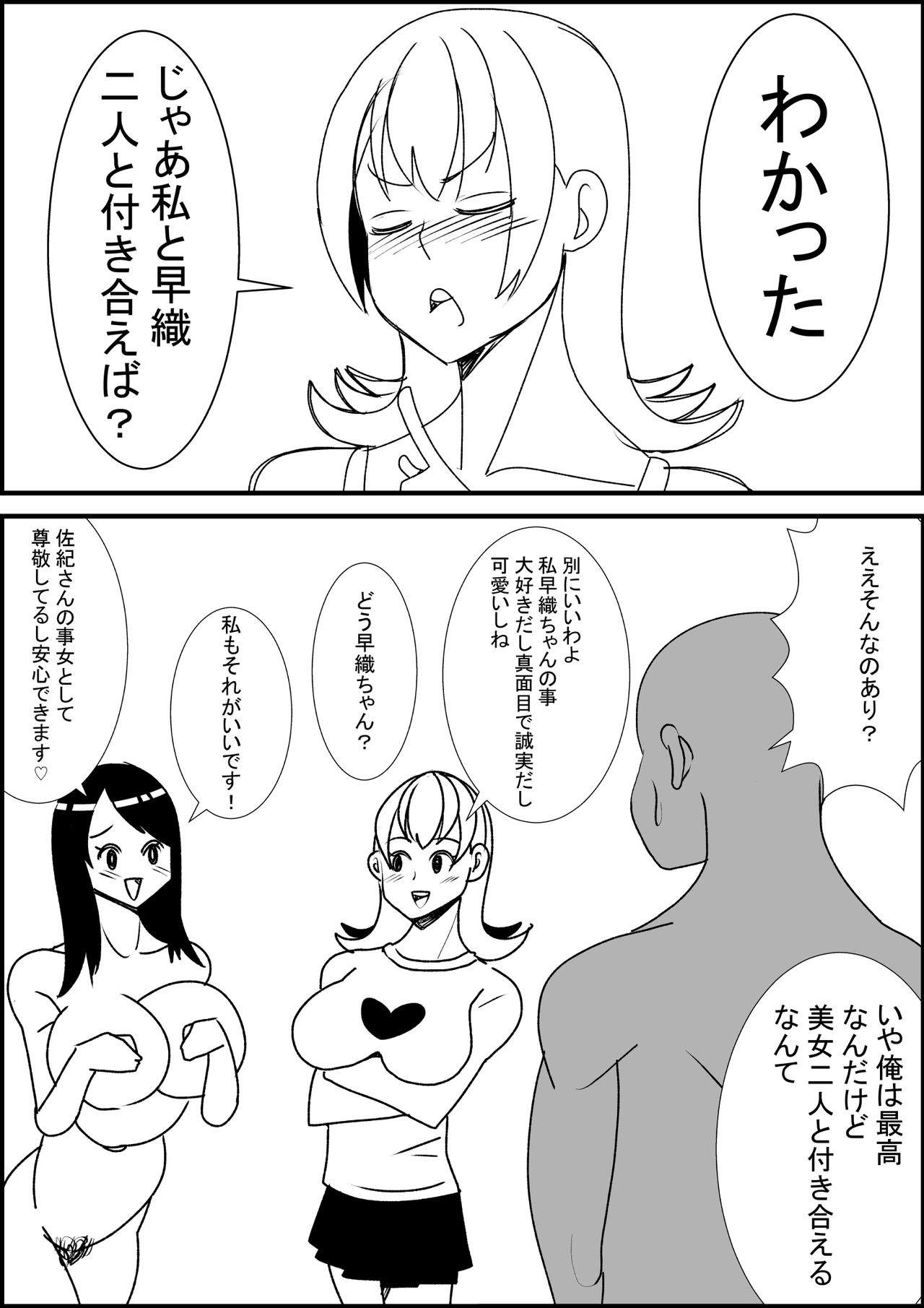 [ネコロンドル (時計)] 幼馴染にエッチさせてくれと頼んだら巨乳美女と3pできた