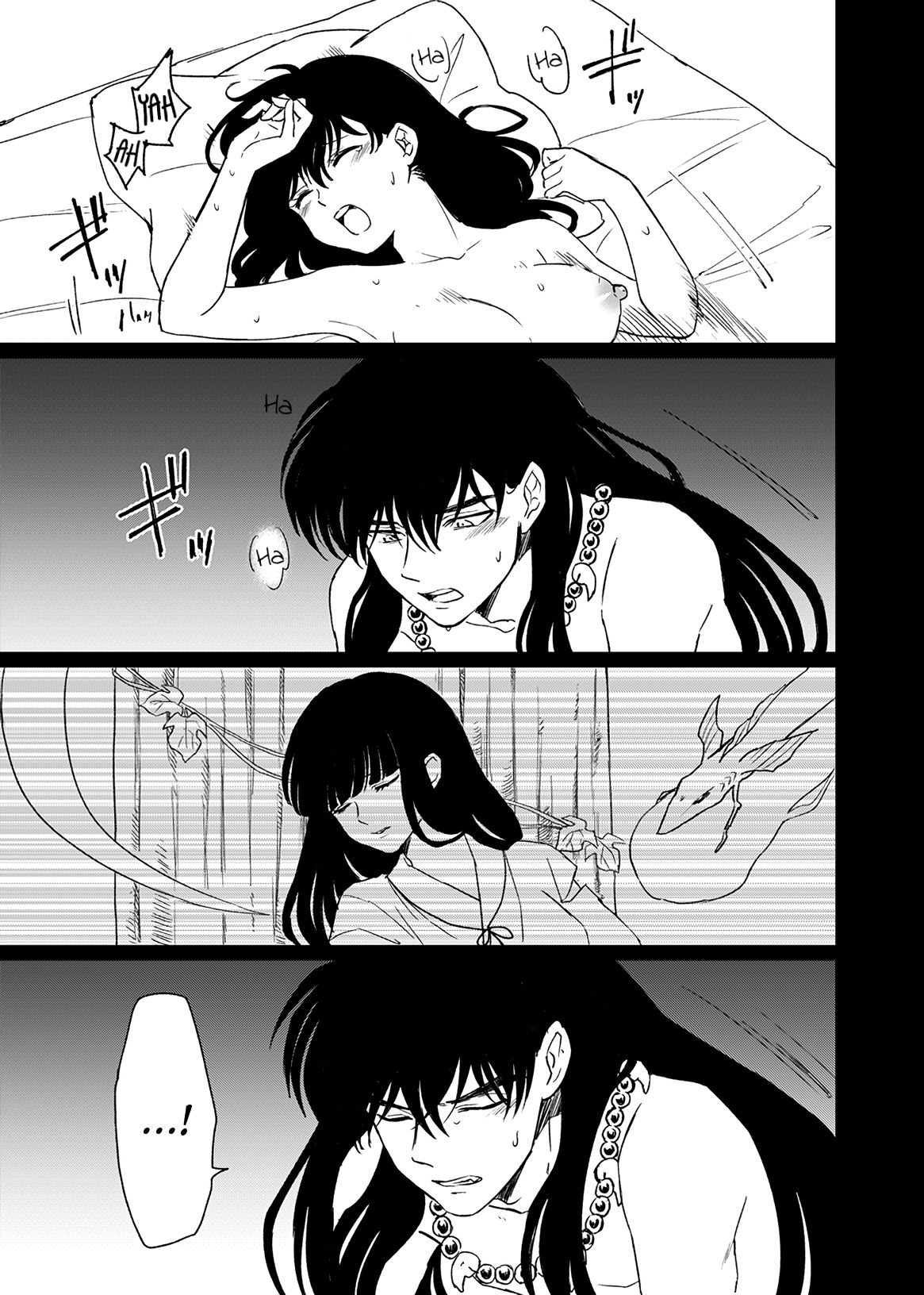 わんわんお もとび 旅中の犬かごが葛藤しながらエッチする話 犬夜叉 英訳 Dl版