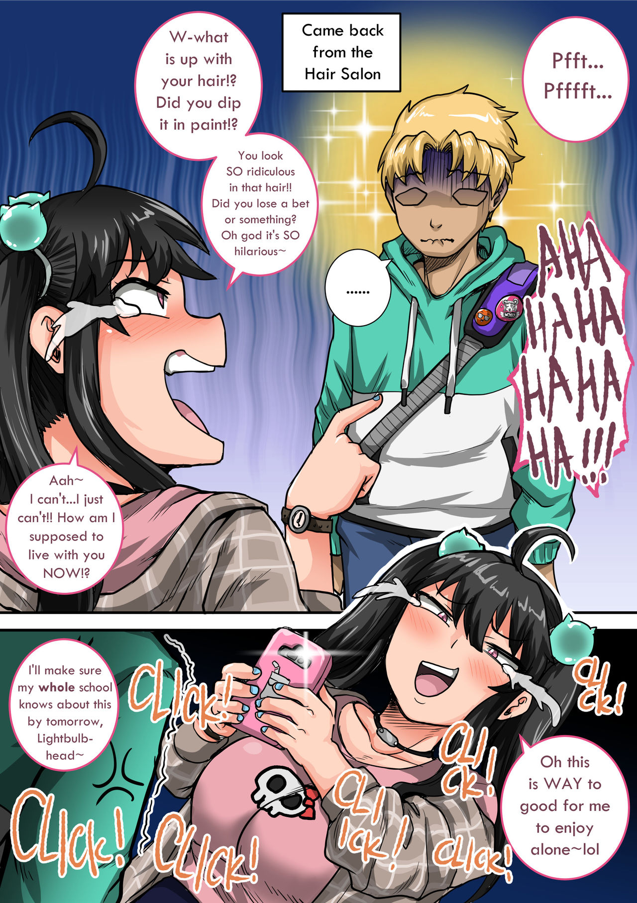 [ジュナジュナジュース] ムカつく妹はちゃんと叱らなくちゃ①～⑳まとめ [英訳]