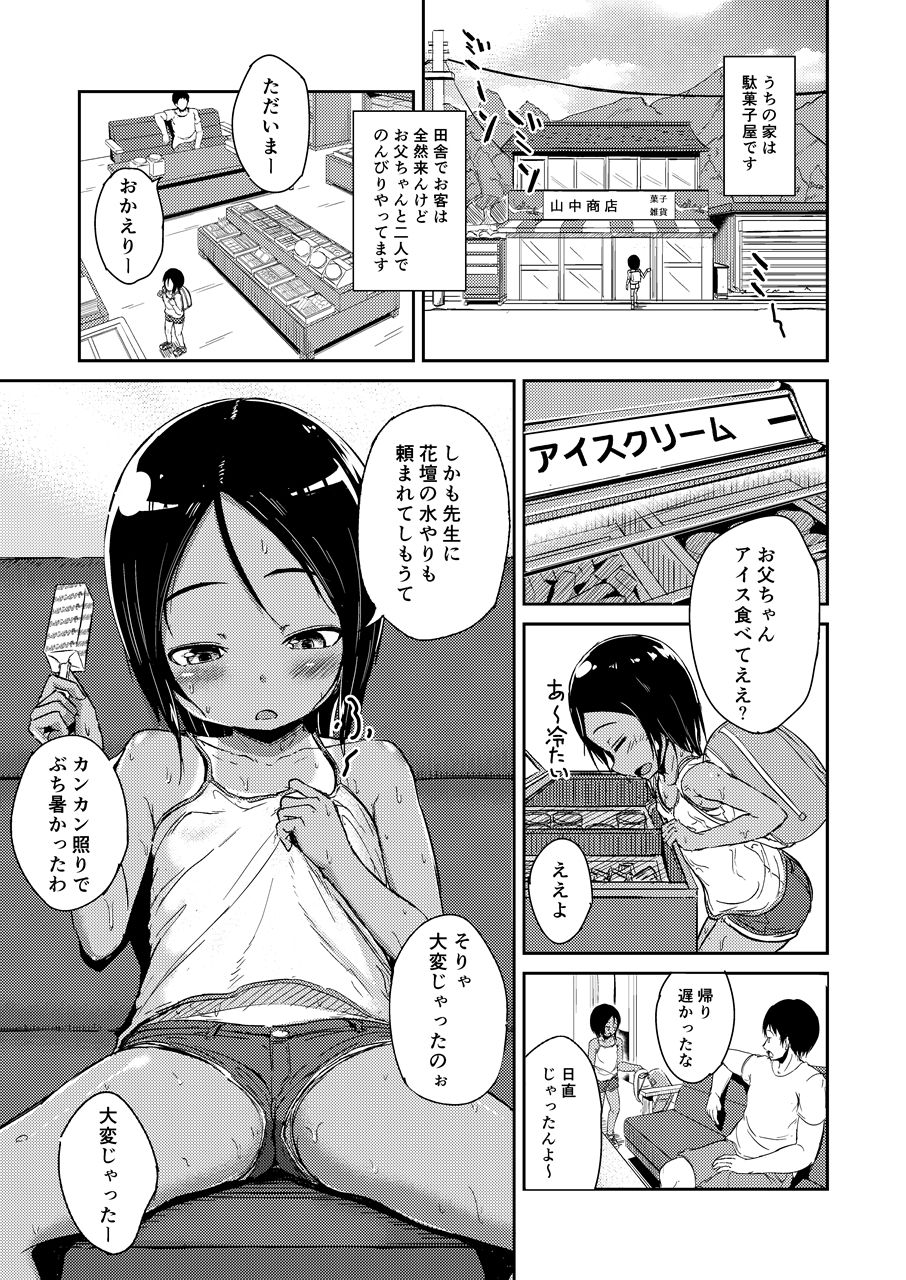 [なだでここ] 暇で田舎な駄菓子屋父娘の日常