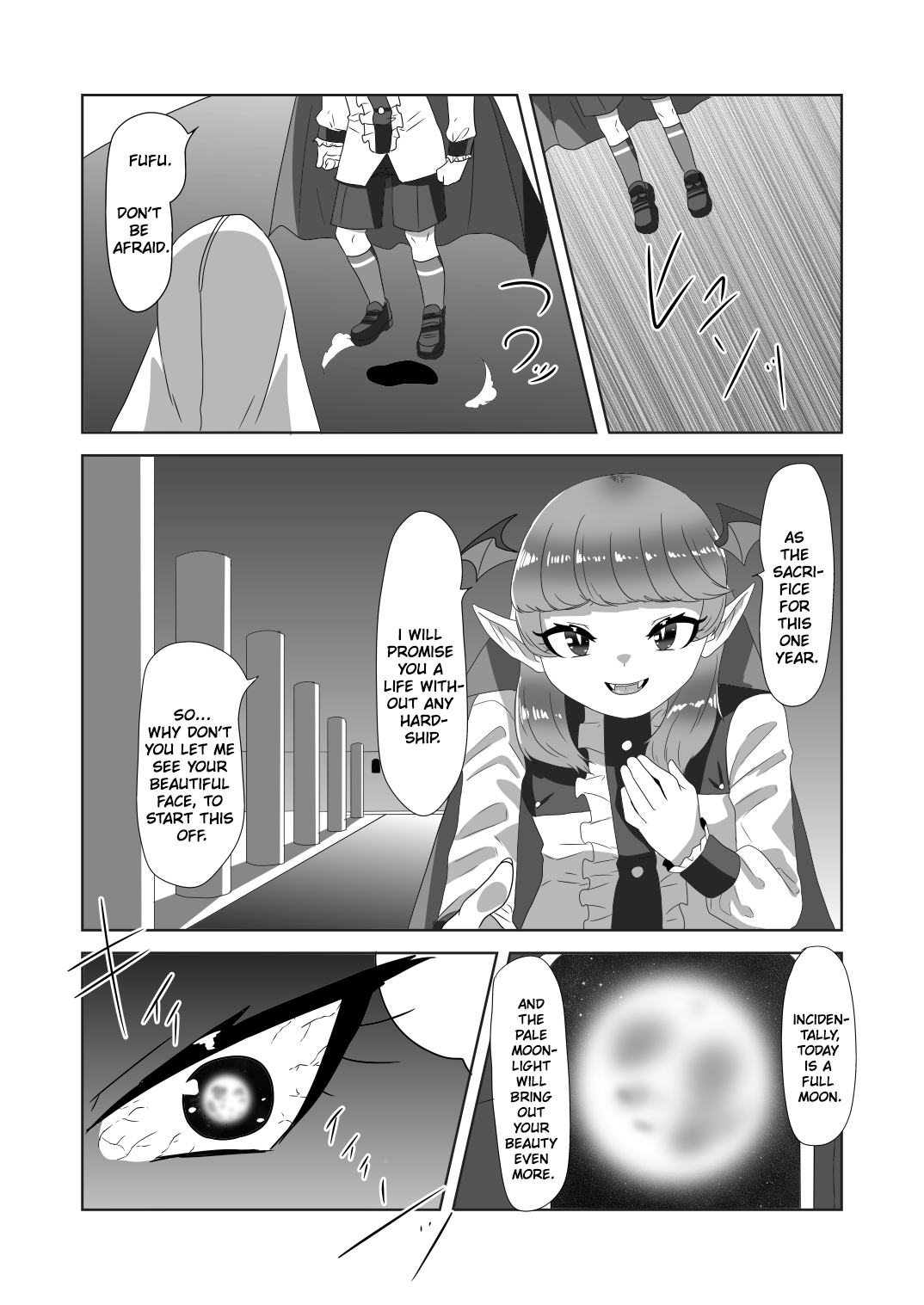 [日々草話 (アパッチ)] ショタ吸血鬼と生贄のフタナリ狼姫 [英訳]