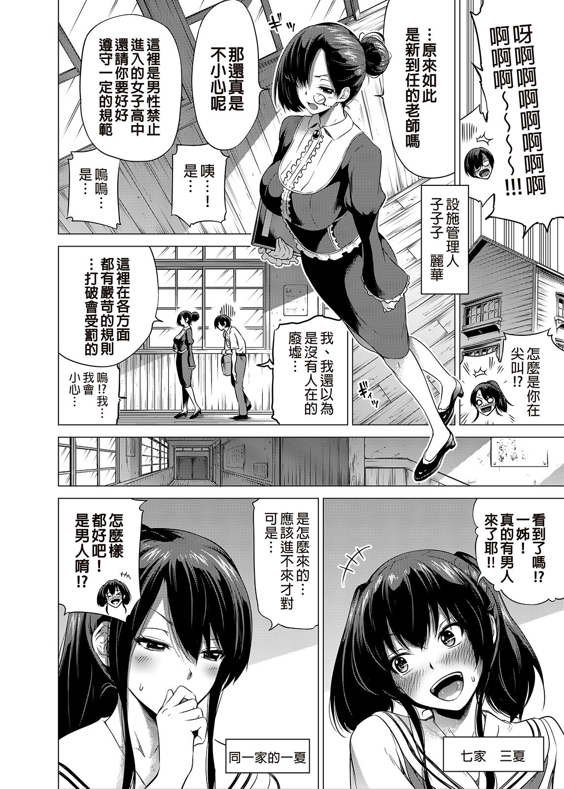 [赤月屋 (赤月みゅうと)] 七夏の楽園1～田舎の学校で美少女ハーレム♡～皆で恋人ごっこ編 [中国翻訳]