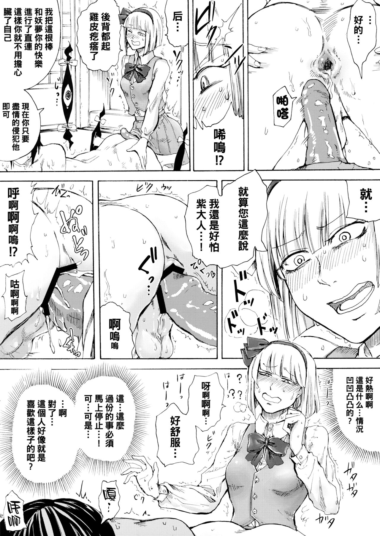 (C91) [大事なことは二回も言わない (はせべso鬱)] 被虐巡り (東方Project) [中国翻訳]