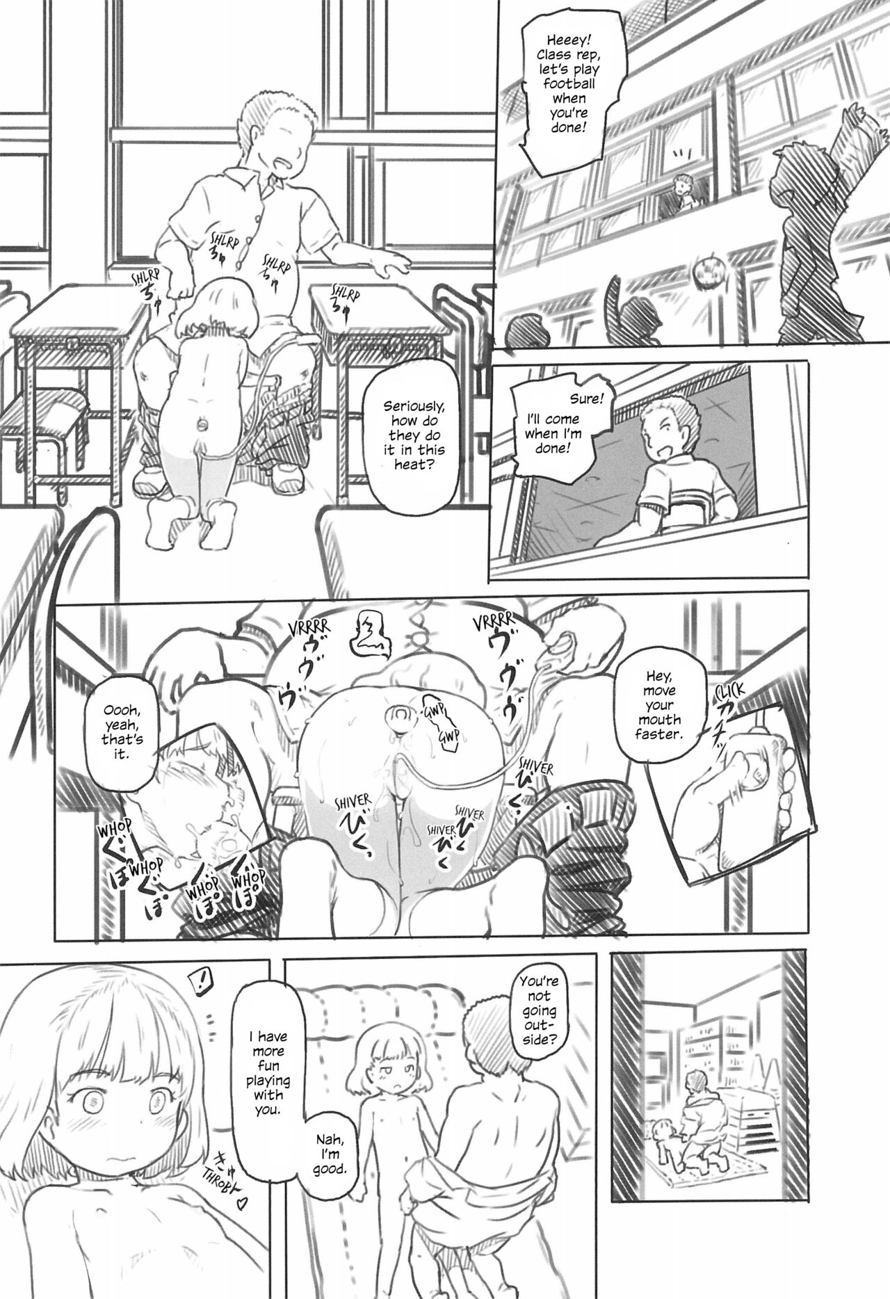 (コミティア130) [黒魔法研究所 (ぬかじ)] 池沼の子をオナホにする1+2 [英訳]