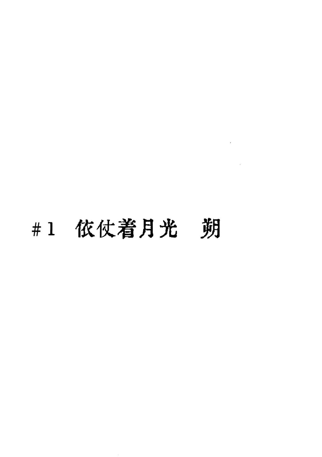 (例大祭14) [アコウクロウ (鼓膜)] 夜想 (東方Project) [中国翻訳]